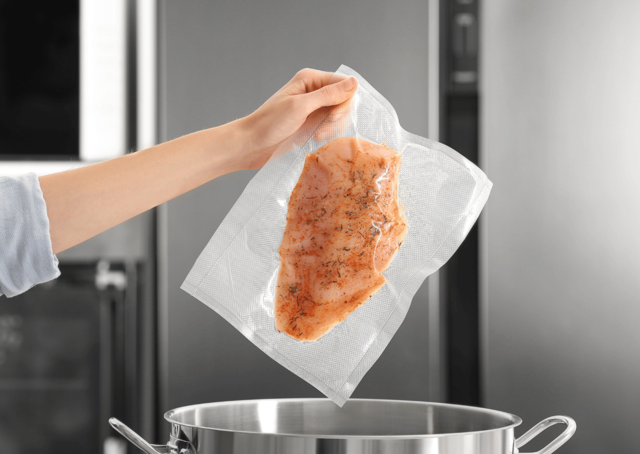 
                  
                    Sac sous-vide lisse recyclable 85 microns – Usage professionnel
                  
                