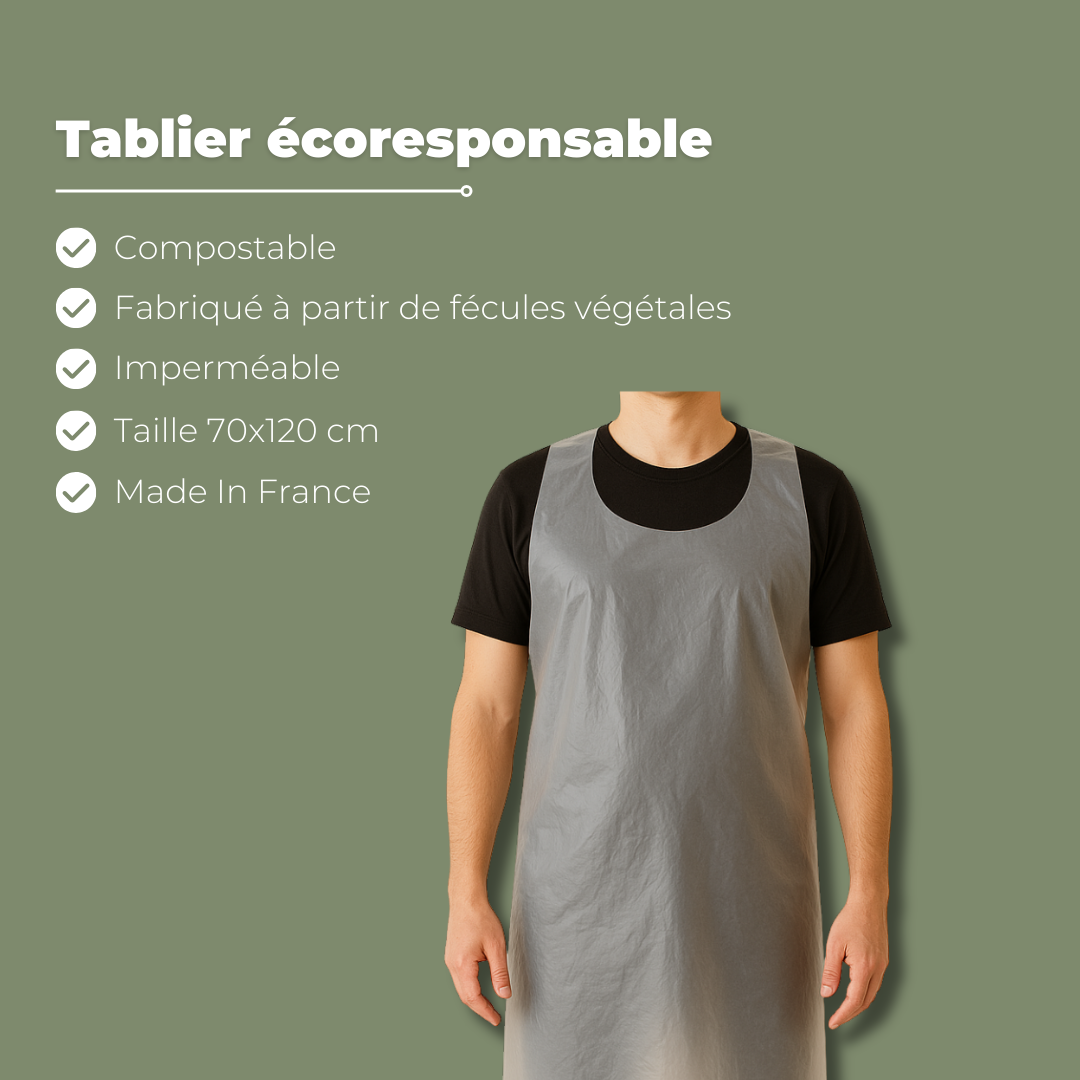
                  
                    Tablier écoresponsable de restauration – 70x120 cm
                  
                