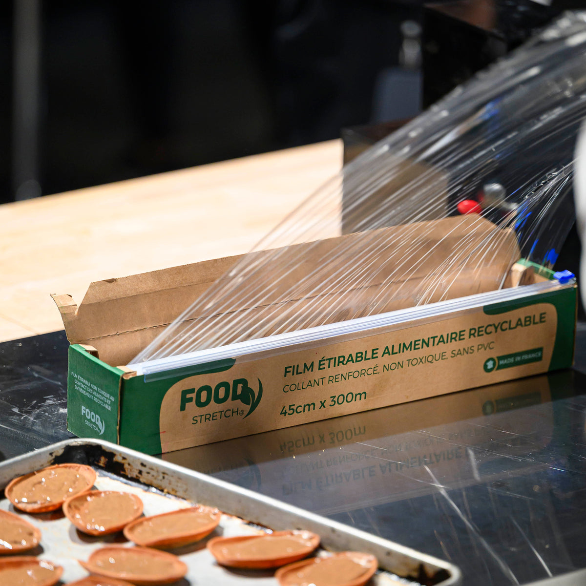 
                  
                    Food Stretch® Recyclable - Film étirable alimentaire boite distributrice
                  
                