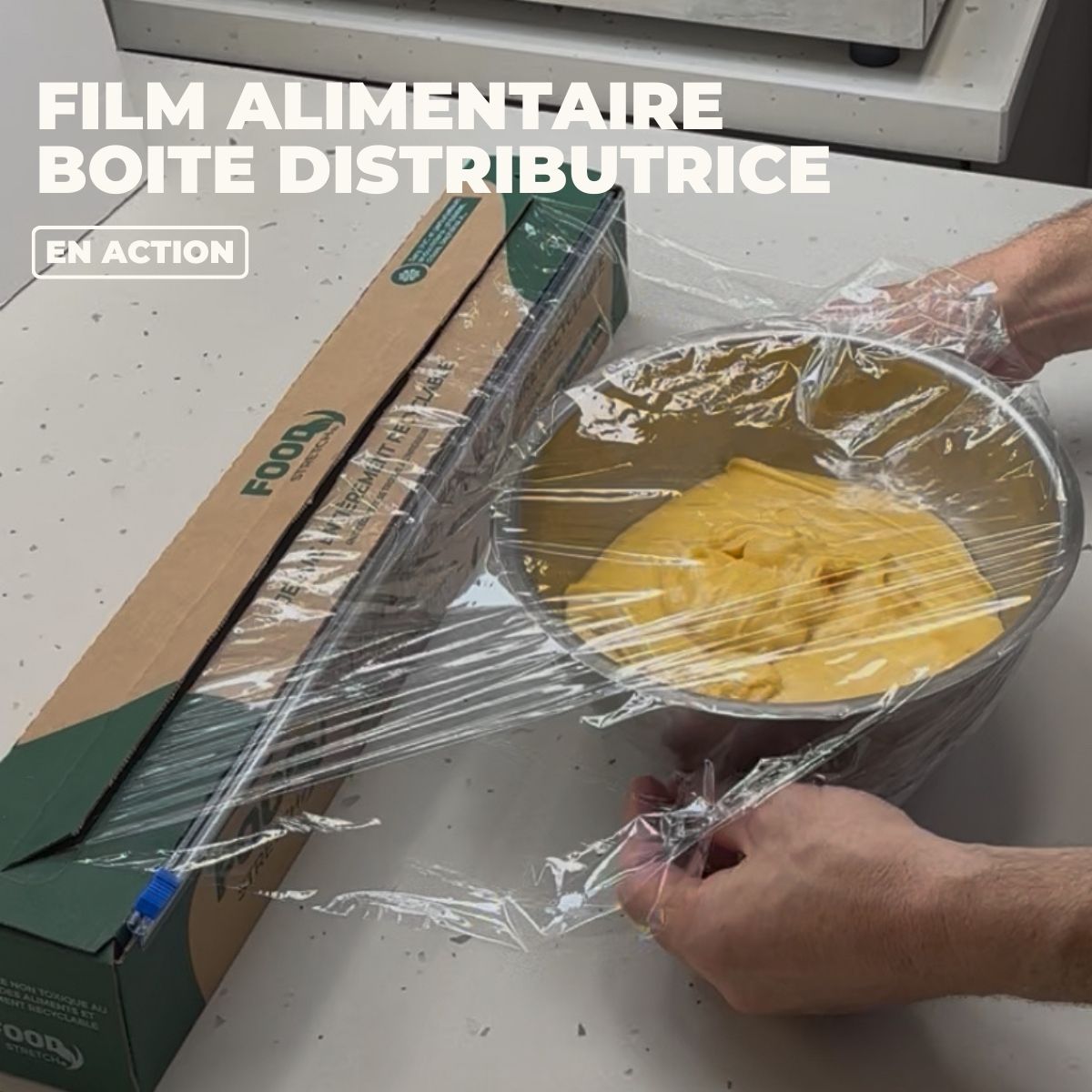 
                  
                    Charger et lire la vidéo dans la visionneuse de la galerie, Food Stretch® Recyclable - Film étirable alimentaire boite distributrice
                  
                