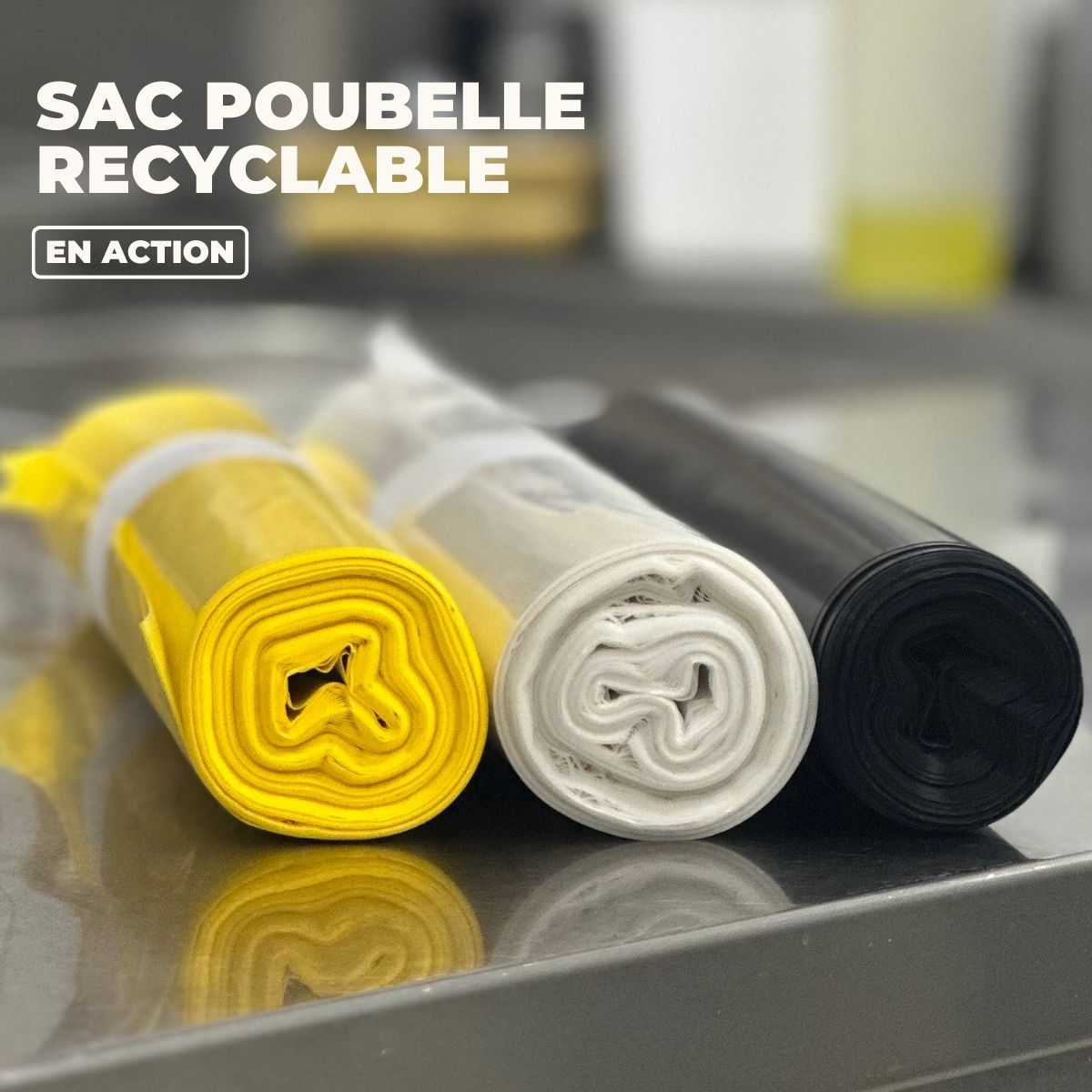 
                  
                    Load and play video in Gallery viewer, 130L Heavy Duty Compostable Garbage Bag - Pack of 100
                  
                