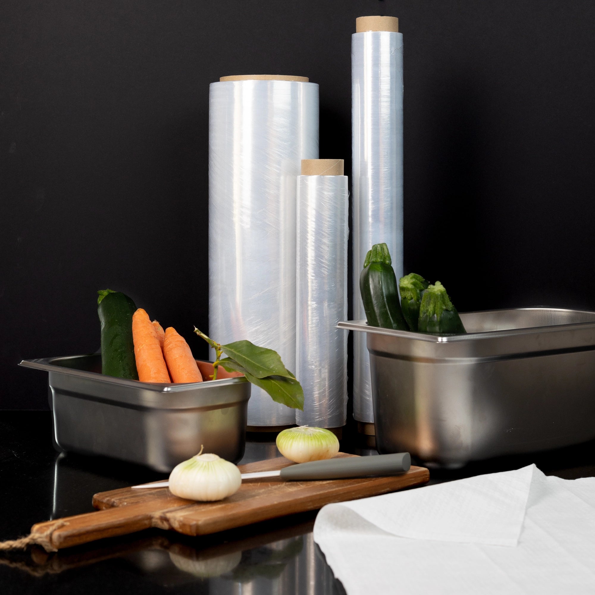 Film étirable Cuisson Film Alimentaire Spécial Cuisson Bain-marie - 45cm X 300m - Pour Foie Gras Et Papillotes Rouleau 300m Professionnel Film étirable Cuisson Film Alimentaire Spécial Cuisson Bain-marie - 45cm X 300m - Pour Foie Gras Et Papillotes Rouleau 300m Professionnel
